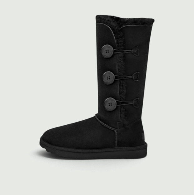 UGG Classic Bailey Button Triplet II Boot Black 1016229