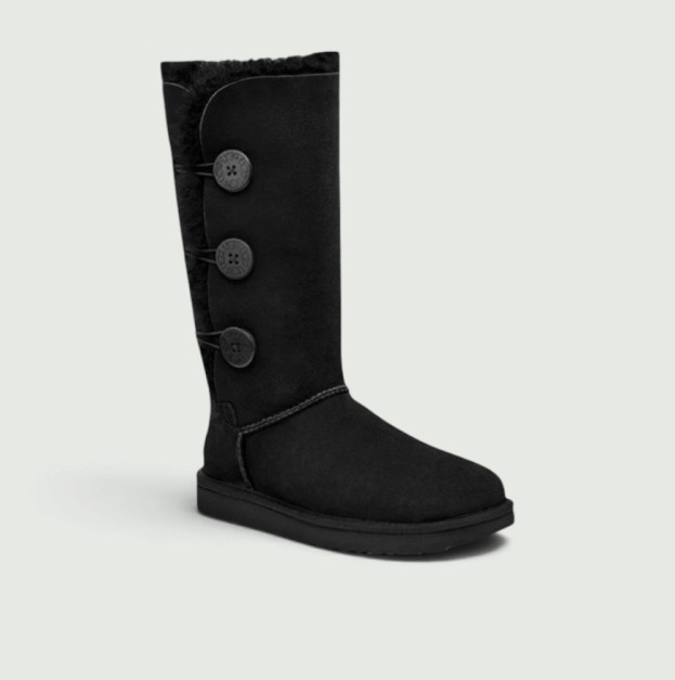 UGG Classic Bailey Button Triplet II Boot Black 1016229