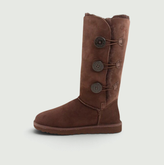 UGG Classic Bailey Button Triplet II Boot Brown Mocha