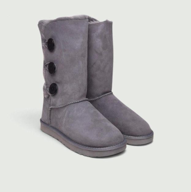 UGG Classic Bailey Button Triplet II Boot Grey 1016227