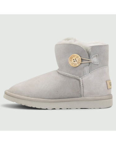 UGG Classic Mini Bailey Button Light Grey