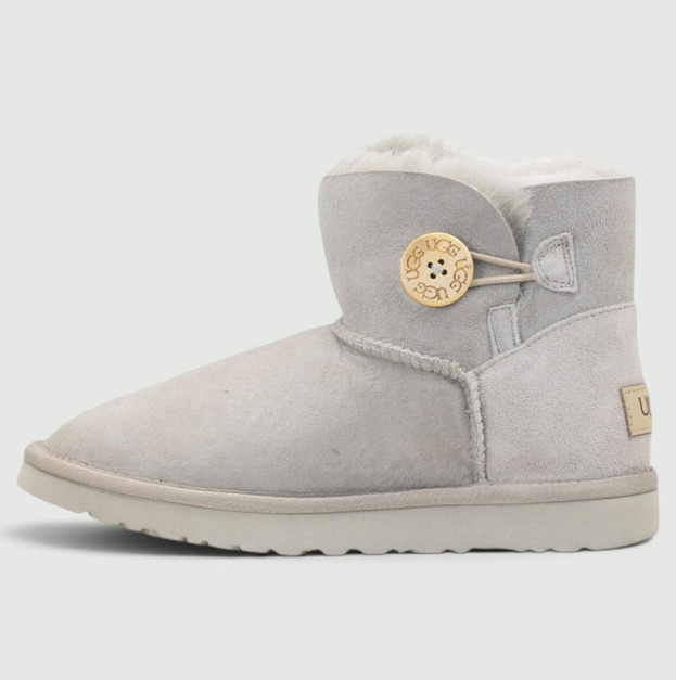 UGG Classic Mini Bailey Button Light Grey