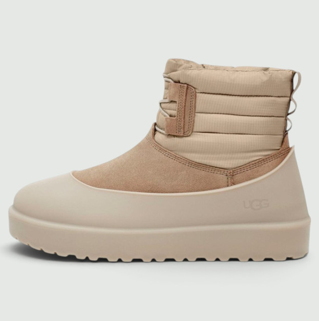 UGG Classic Mini Lace-Up Weather Boot Beige