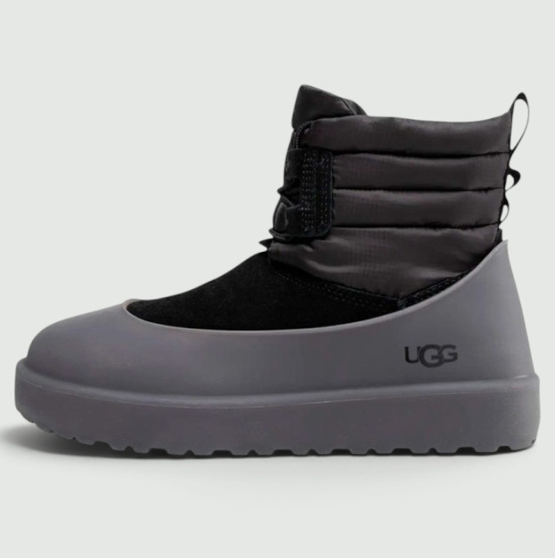 UGG Classic Mini Lace-Up Weather Boot Black