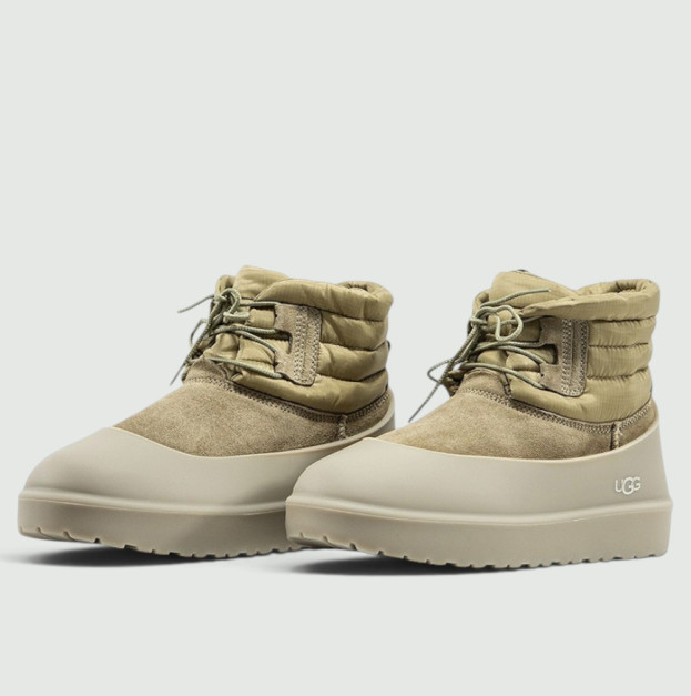 UGG Classic Mini Lace-Up Weather Boot Dune