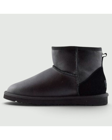 UGG Classic Mini Leather Metallic Black 1016222LM