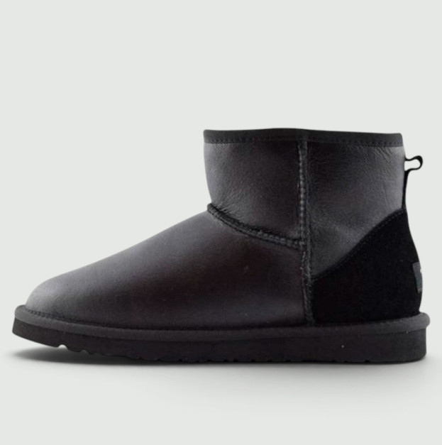 UGG Classic Mini Leather Metallic Black 1016222LM