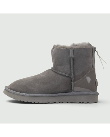 UGG Classic Mini Zip Lacquer Gray