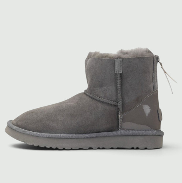 UGG Classic Mini Zip Lacquer Gray