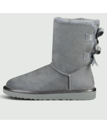 UGG Classic Short Bailey Bow II Metall Grey