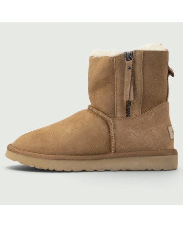 UGG Classic Short Zip Beige