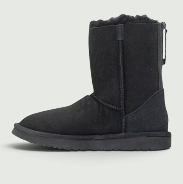UGG Classic Short Zip II Black