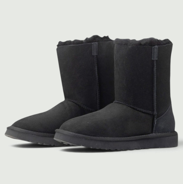 UGG Classic Short Zip II Black