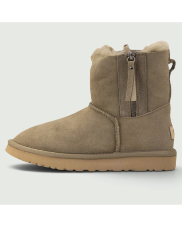UGG Classic Short Zip Khaki