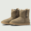 UGG Classic Short Zip Khaki