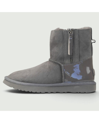 UGG Classic Short Zip Lacquer Gray