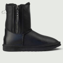 UGG Classic Short Zip Leather Black