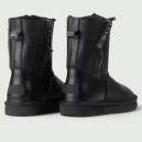 UGG Classic Short Zip Leather Black