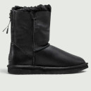 UGG Classic Short Zip Metallic Black II