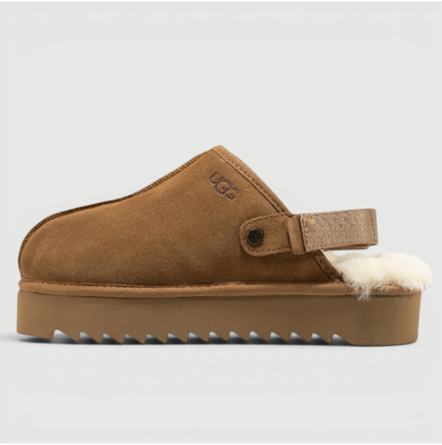 UGG Lanah Clog Platform Chestnut