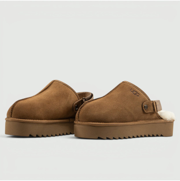 UGG Lanah Clog Platform Chestnut