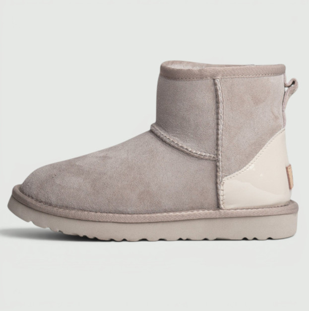 UGG Light Grey Metallic Suede
