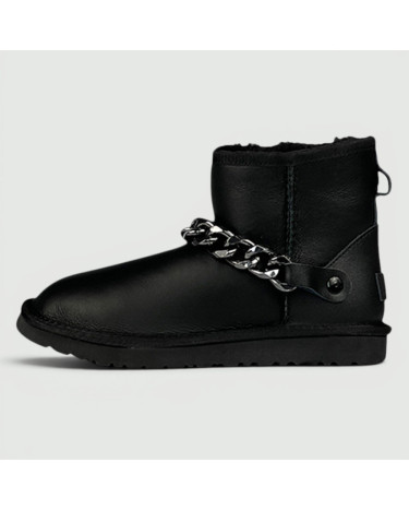 UGG Mini Chain Black Leather