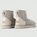 UGG Mini Light Grey Metallic Suede