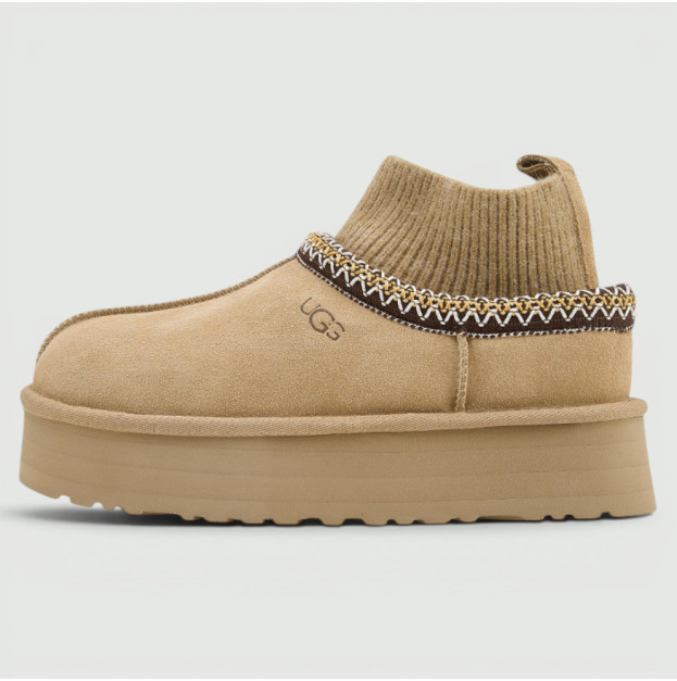 UGG Tasman Platform Sock Beige Brown