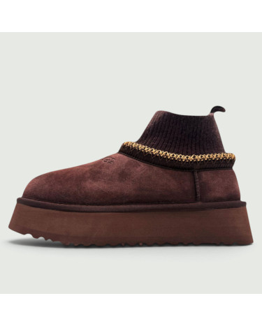 UGG Tasman Platform Sock Brown 0000216