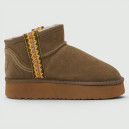 UGG Ultra Mini Classic Braid Platform Boot Brown