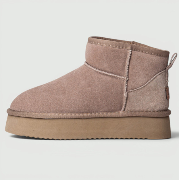 UGG Ultra Mini Platform Beige Suede