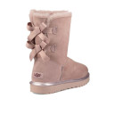 UGG Classic Short Bailey Bow II Metall Pink