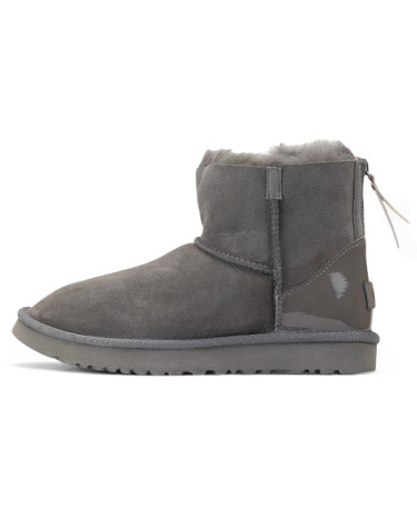 UGG Classic Mini Zip Lacquer Gray