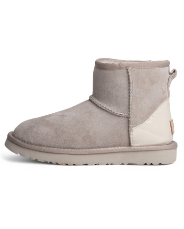 UGG Light Grey Metallic Suede