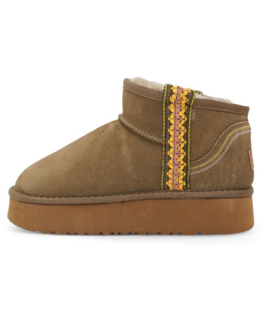 UGG Ultra Mini Classic Braid Platform Boot Brown