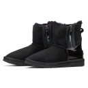 UGG Classic Short Zip Black Lacquer