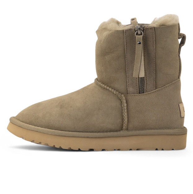 UGG Classic Short Zip Khaki