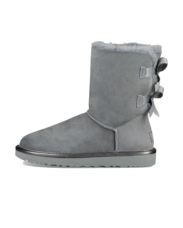UGG Classic Short Bailey Bow II Metall Grey